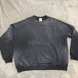 MOOJI MOOJI Oversized Sweatshirt Aged Black Size Large  Heavy